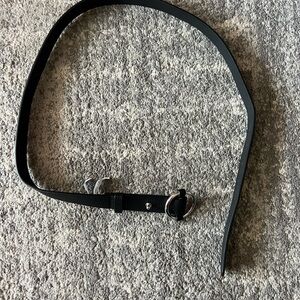 Old Navy Black Leather Belt, M-L